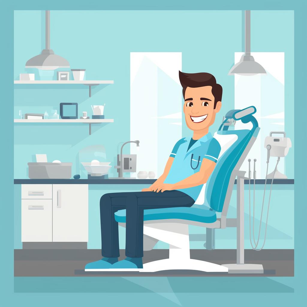 General dentist working in a dental clinic